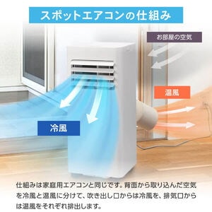 Qoo10] MAXZEN スポットクーラー 家庭用 エアコン 工事 : 季節家電