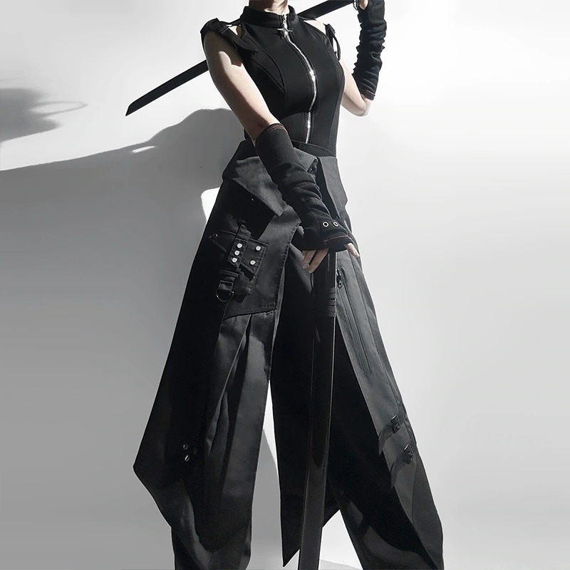 正規品デザイン黒侍夜刃lolitaダークゴシック上着ロングパンツc服 正規品デザイン黒侍夜刃lolitaダークゴシック上着ロングパンツc服
