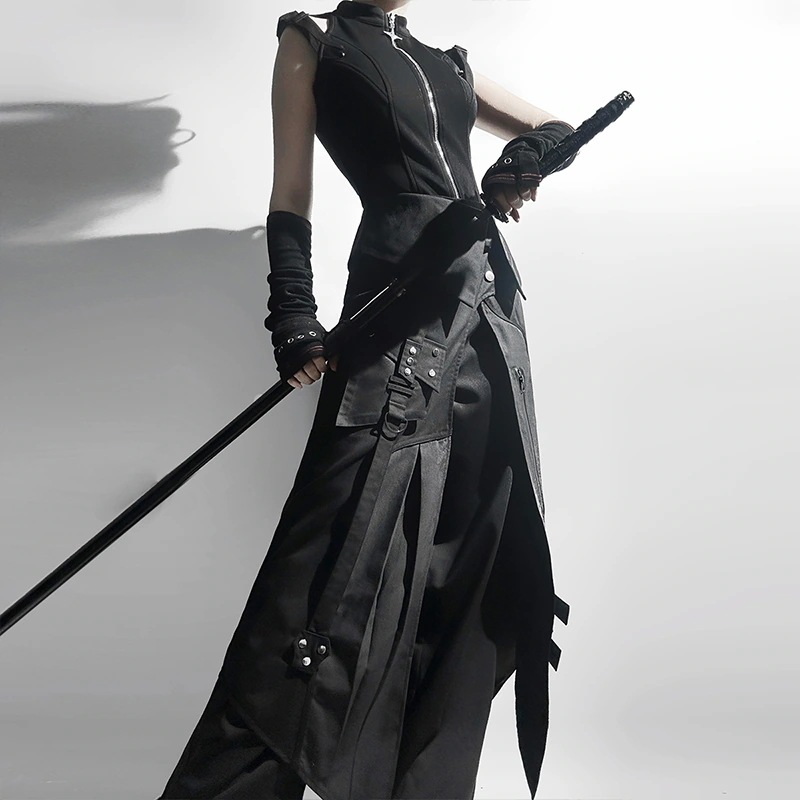 正規品デザイン黒侍夜刃lolitaダークゴシック上着ロングパンツc服 正規品デザイン黒侍夜刃lolitaダークゴシック上着ロングパンツc服