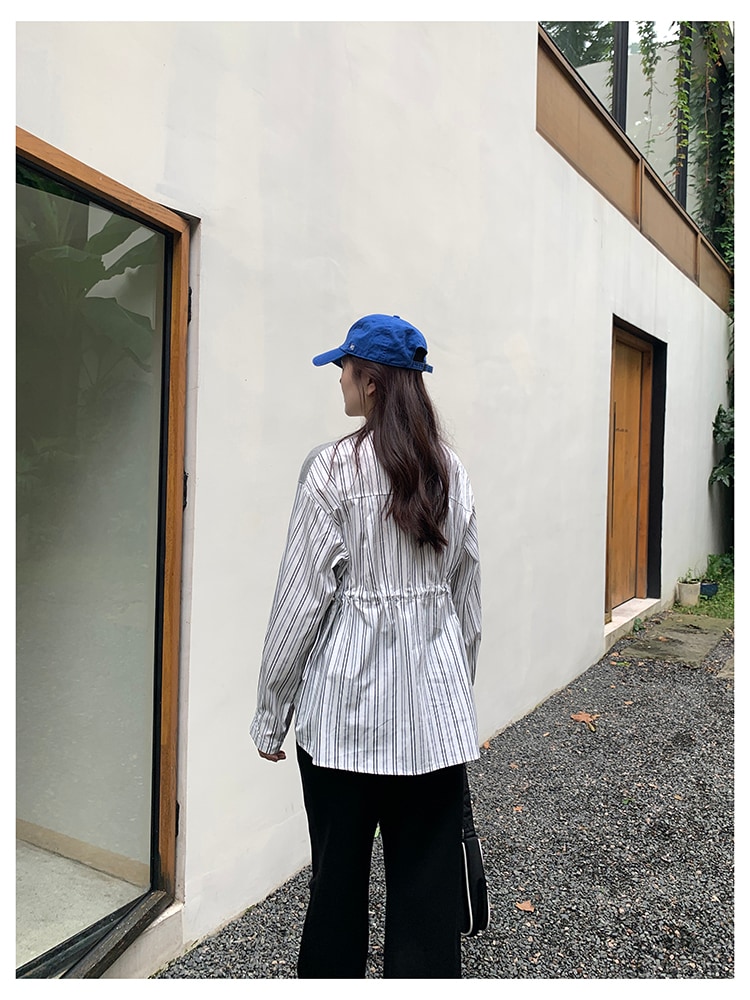 トップス レディース トレーナー ドッキング シャツ 韓国 ニット ストライプ 可愛い ベスト サマー ベスト 春 夏 秋 冬 ベスト おしゃれ ニットベスト 着回し トップス 体型カバー カットソー
