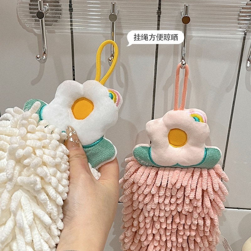 シェニール織のハンドタオル掛け吸収性増粘バスルームキッチンタオル子供用手洗いかわいいラグ シェニール織のハンドタオル掛け吸収性増粘バスルームキッチンタオル子供用手洗いかわいいラグ