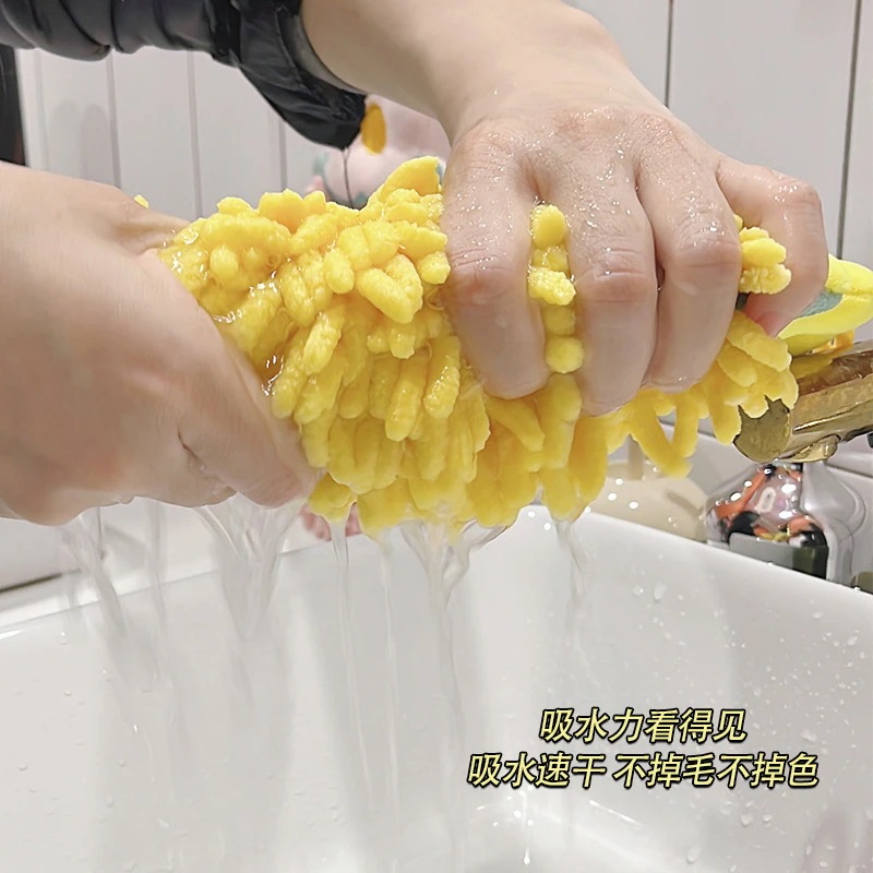 シェニール織のハンドタオル掛け吸収性増粘バスルームキッチンタオル子供用手洗いかわいいラグ シェニール織のハンドタオル掛け吸収性増粘バスルームキッチンタオル子供用手洗いかわいいラグ