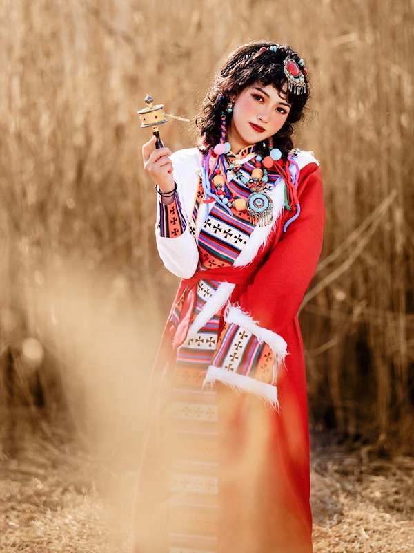 Qoo10] 新品 チベット 長袍 カシミア チベッ