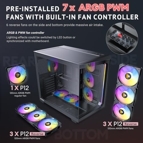 Antec PCケース ピラーレス Constellation C5 ARGB ブラック