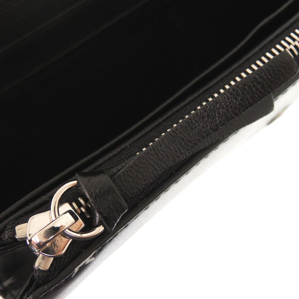 新品同様 499207 長財布 レザー ブラック 0679【中古】 レディース