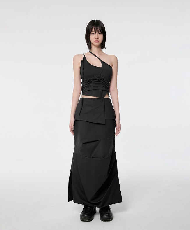 韓国 人気 キャミ [FLAREUP] HANDMADE TWISTED LAYERED TOP FLAREUP】[SET] Handmade Twisted Layered Top キャミソール