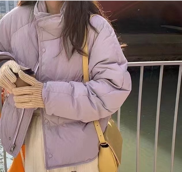 ダウンジャケット女性用ハイエンド女性冬コート白アヒルの毛の短い女性用パン着