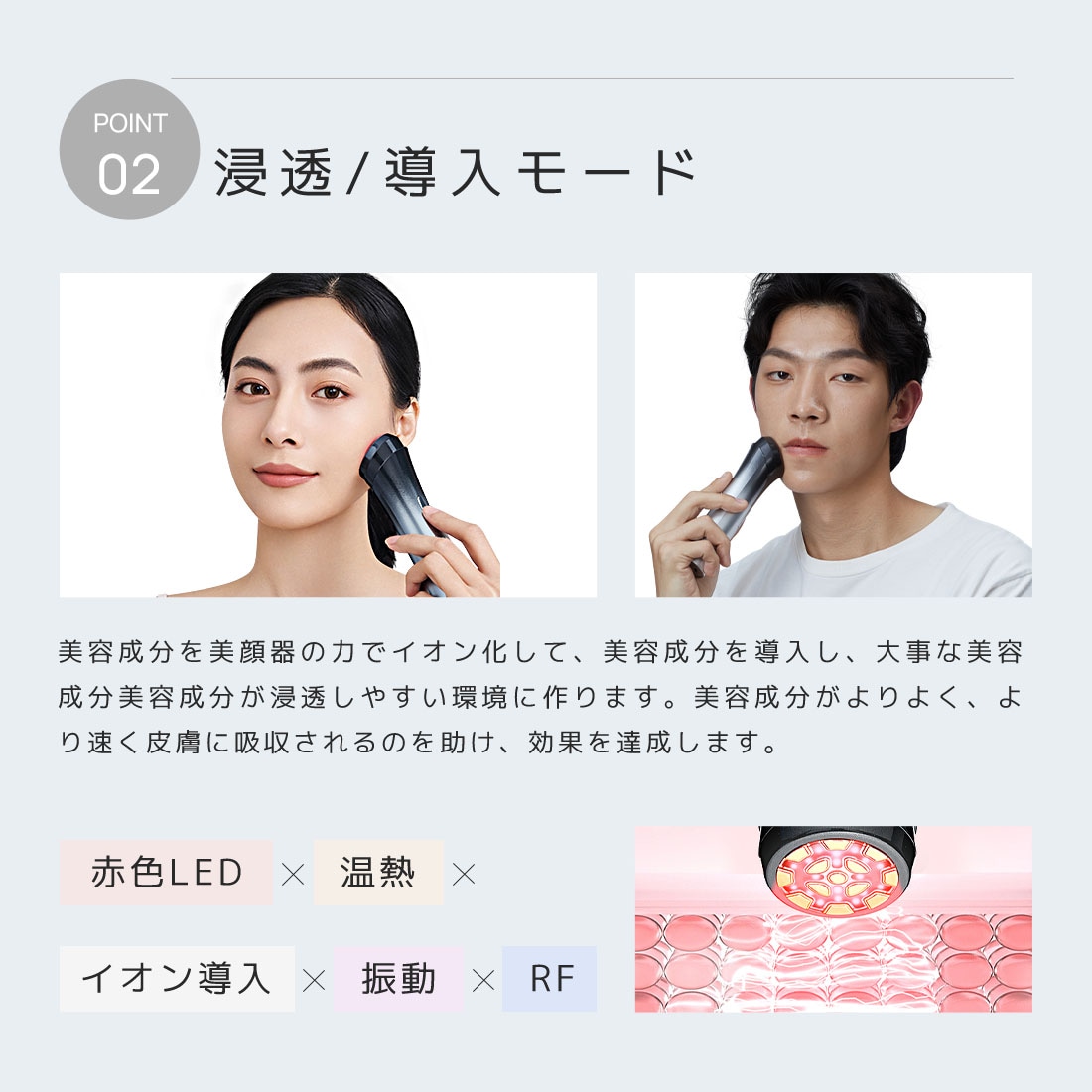 Qoo10] NiZmir RF美顔器 EMS 多機能美顔器 リフト