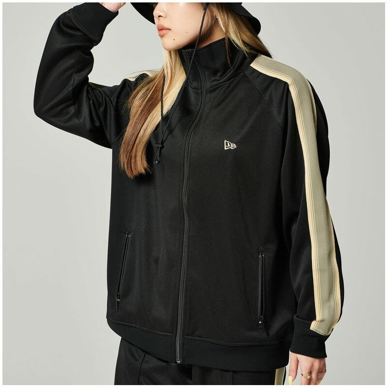 ニュー エラ NEW ERA サイドテープ トラックジャケット ブラック Performance Apparel アウター ジャケット ニュー エラ NEW ERA サイドテープ トラックジャケット ブラック Performance Apparel アウター ジャケット
