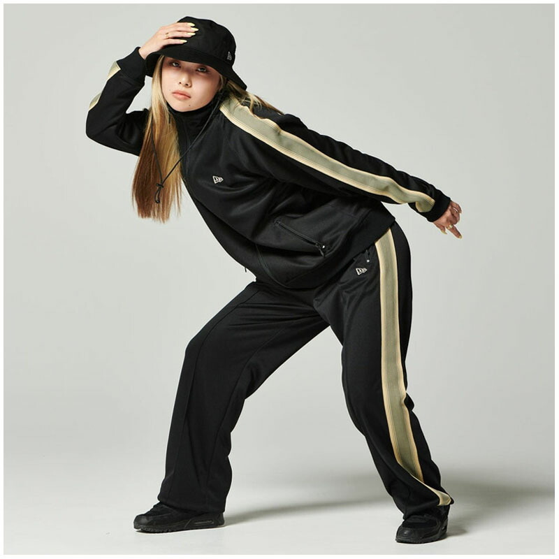 ニュー エラ NEW ERA サイドテープ トラックジャケット ブラック Performance Apparel アウター ジャケット ニュー エラ NEW ERA サイドテープ トラックジャケット ブラック Performance Apparel アウター ジャケット