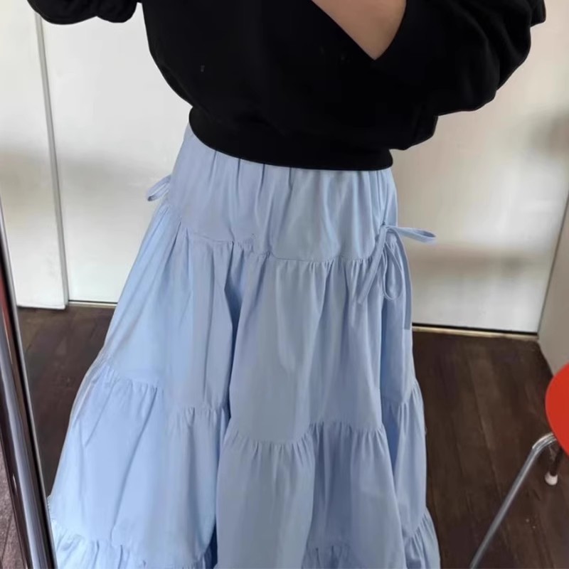 【1つ買うと10つ無料】春と夏の穏やかな気質レースは女性用のハイウエスト用途のソリッドカラー ラインケーキスカートスカート 【1つ買うと10つ無料】春と夏の穏やかな気質レースは女性用のハイウエスト用途のソリッドカラー ラインケーキスカートスカート