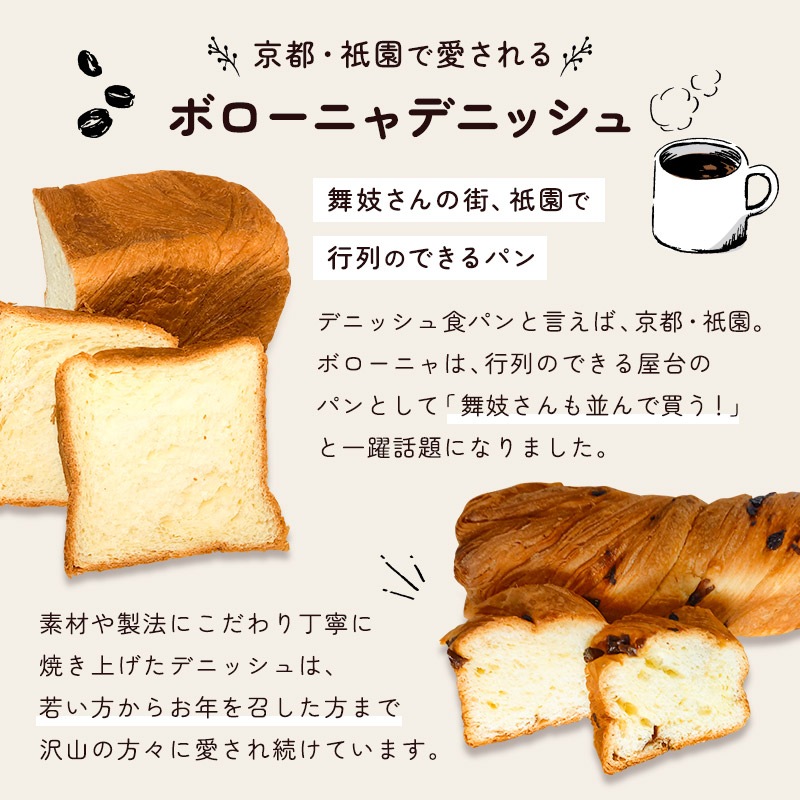 ボローニャパン ３斤 ５本 デニッシュパン パン