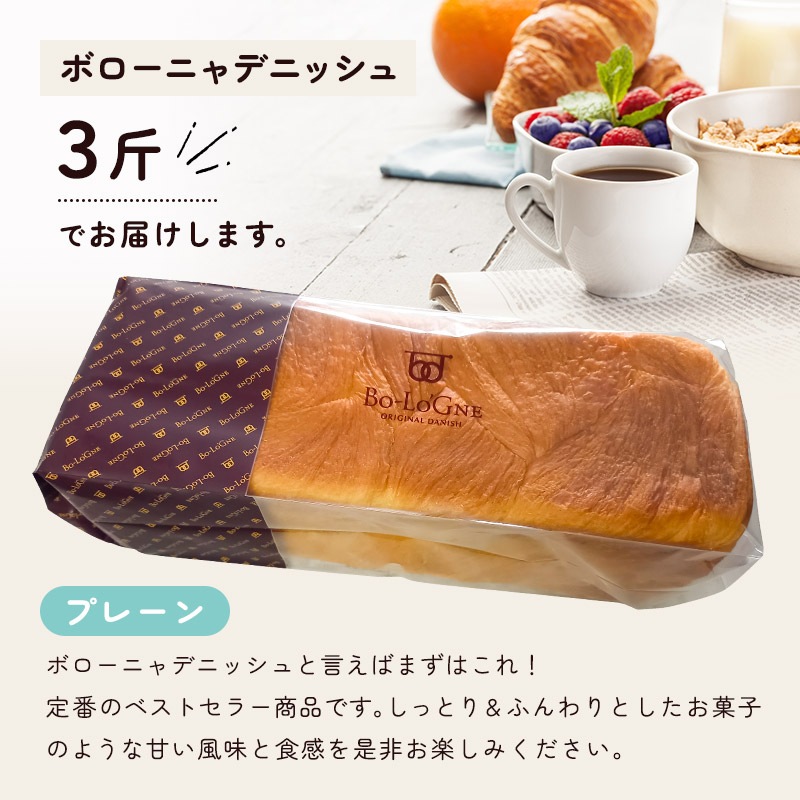 ボローニャパン ３斤 ５本 デニッシュパン パン