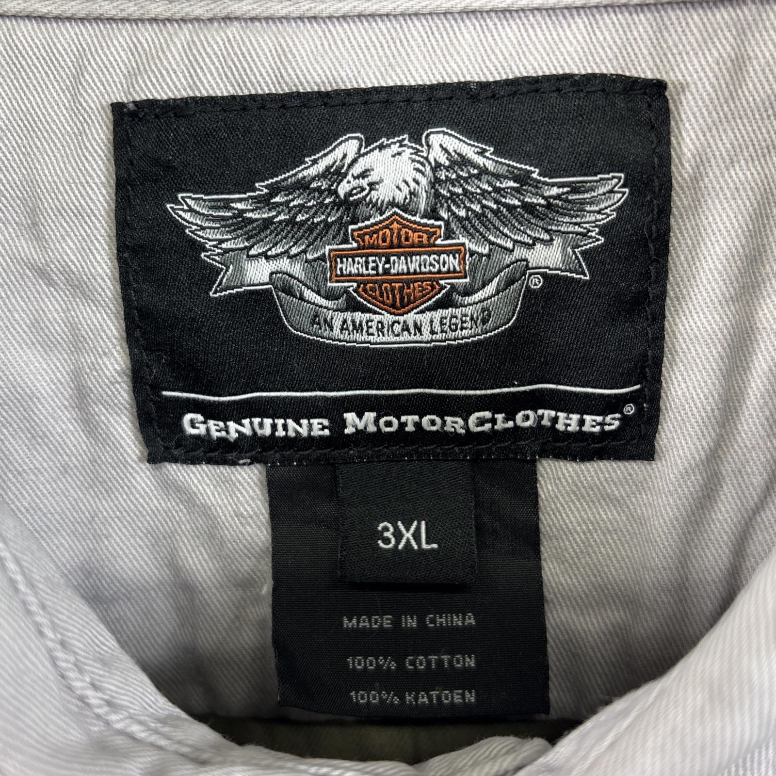 古着 半袖シャツ フラップポケ 両面 ロゴ プリント 厚手 3XL カーキ系 ツートン メンズ