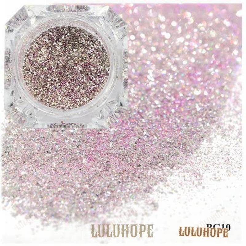 【10点セット】ギャラクシーグリッター ネイル セルフネイル ジェル ジェルネイル 箔 銀箔 微粒子 アートパーツ グリッター ラメ ネイルナゲット ネイルアート パウダー