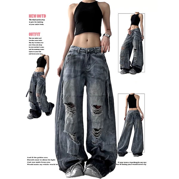 かぐれ　新品　今季　デニムボリュームパンツ　ジーンズ　2025春夏　テーパード かぐれ 新品 今季 デニムボリュームパンツ ジーンズ 2025 - メルカリ