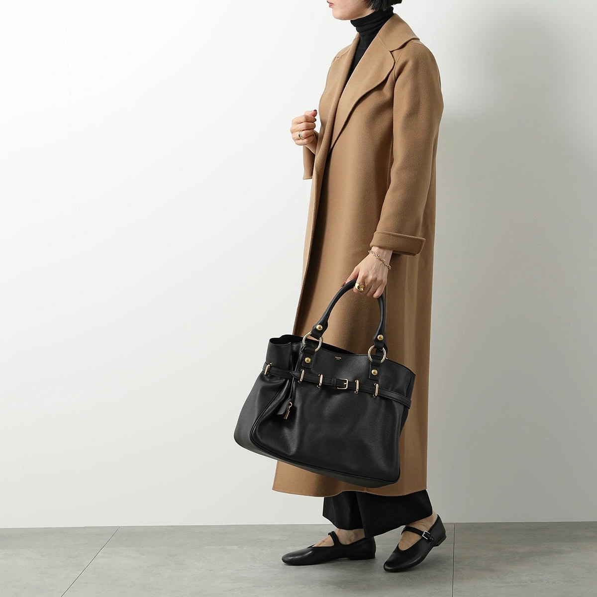 CELINE セリーヌ ハンドバッグ ANITA アニタ 113533FC6.38NO レディース ミディアム レザー パドロック 鞄 ブラック