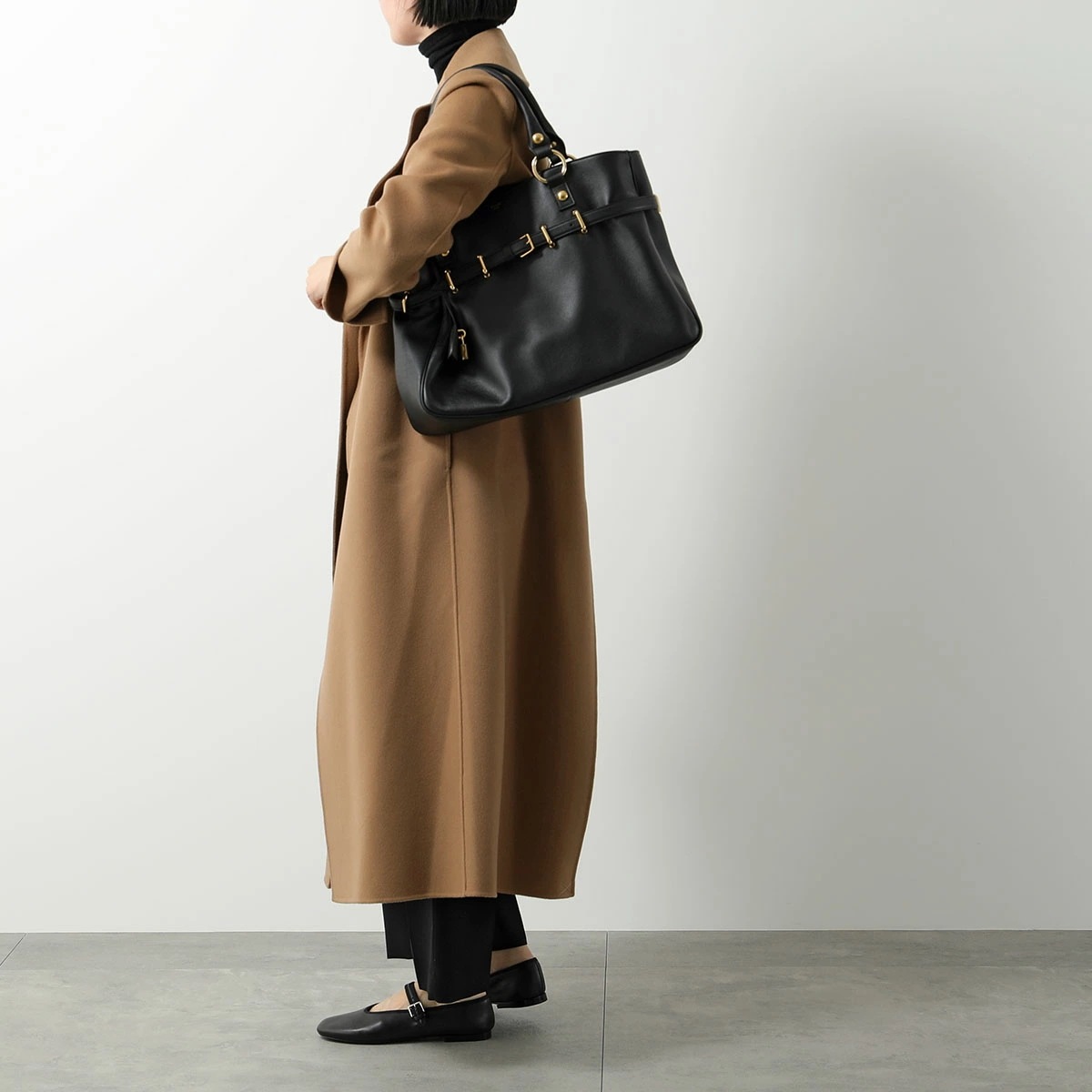 CELINE セリーヌ ハンドバッグ ANITA アニタ 113533FC6.38NO レディース ミディアム レザー パドロック 鞄 ブラック