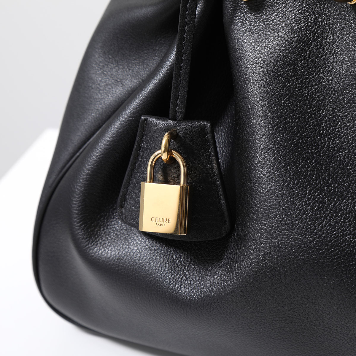 CELINE セリーヌ ハンドバッグ ANITA アニタ 113533FC6.38NO レディース ミディアム レザー パドロック 鞄 ブラック