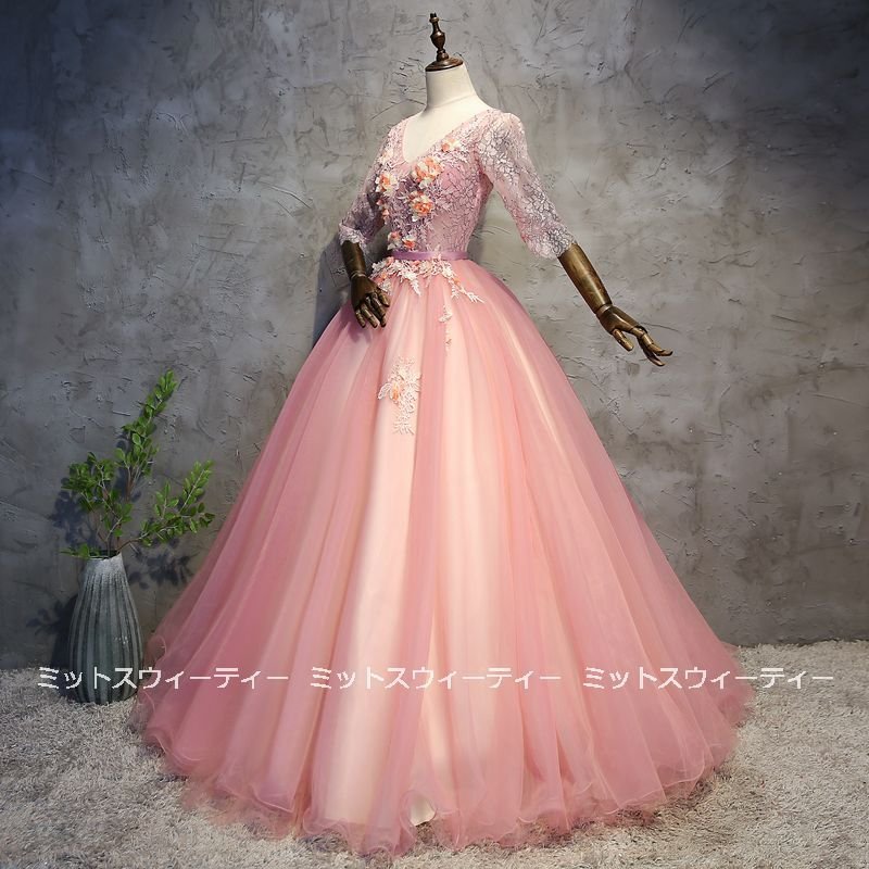 カラードレス 安い 演奏会 結婚式 花嫁 ウエディングドレス 披露宴 イブニングドレス 二次会 発表