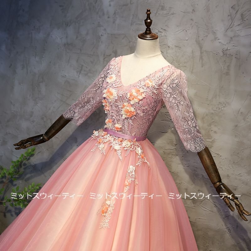 カラードレス 安い 演奏会 結婚式 花嫁 ウエディングドレス 披露宴 イブニングドレス 二次会 発表