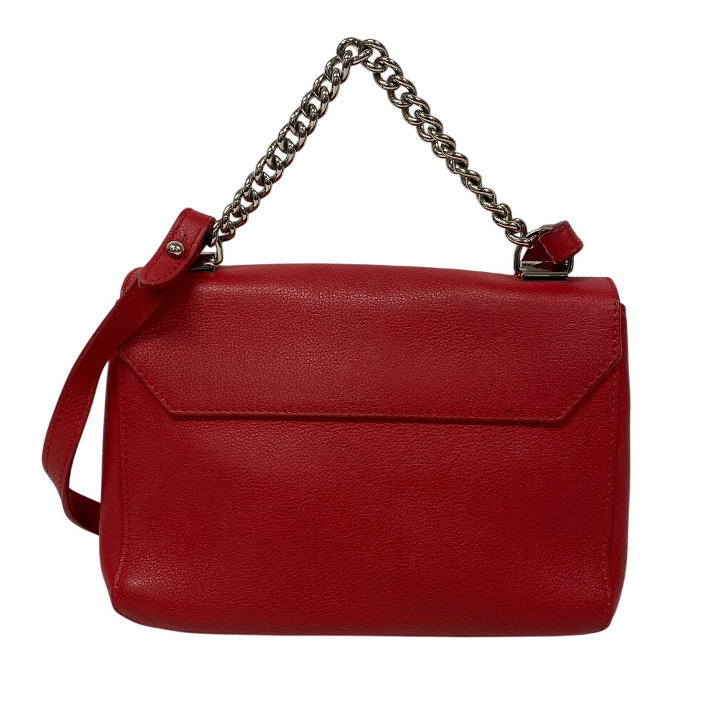 M51202 ロックミー2BB LVロゴ レザー ショルダーバッグ レッド レディース ブランド