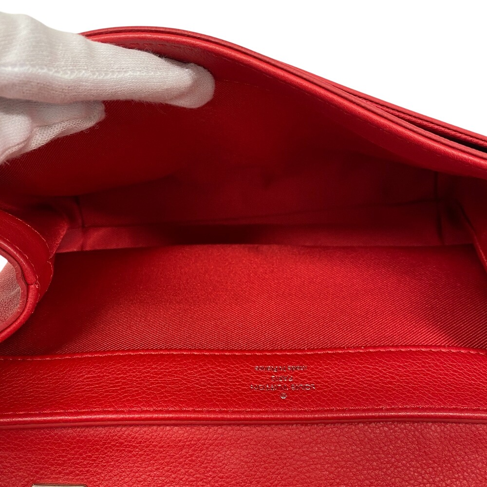 M51202 ロックミー2BB LVロゴ レザー ショルダーバッグ レッド レディース ブランド