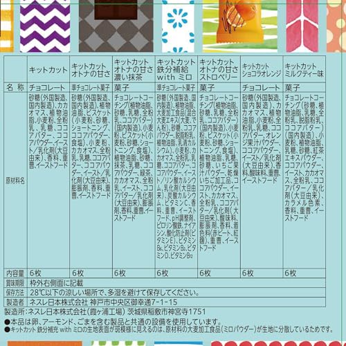 ネスレ キットカット ミニ バラエティパーティーボックス 70枚,チョコレート 時期によりセット内容に変更あり