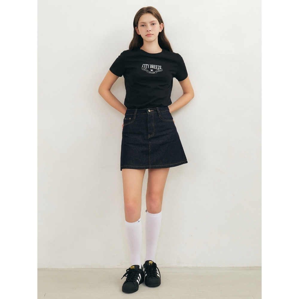 CITYBREEZE シンボルアートワークショートスリーブ T シャツブラック