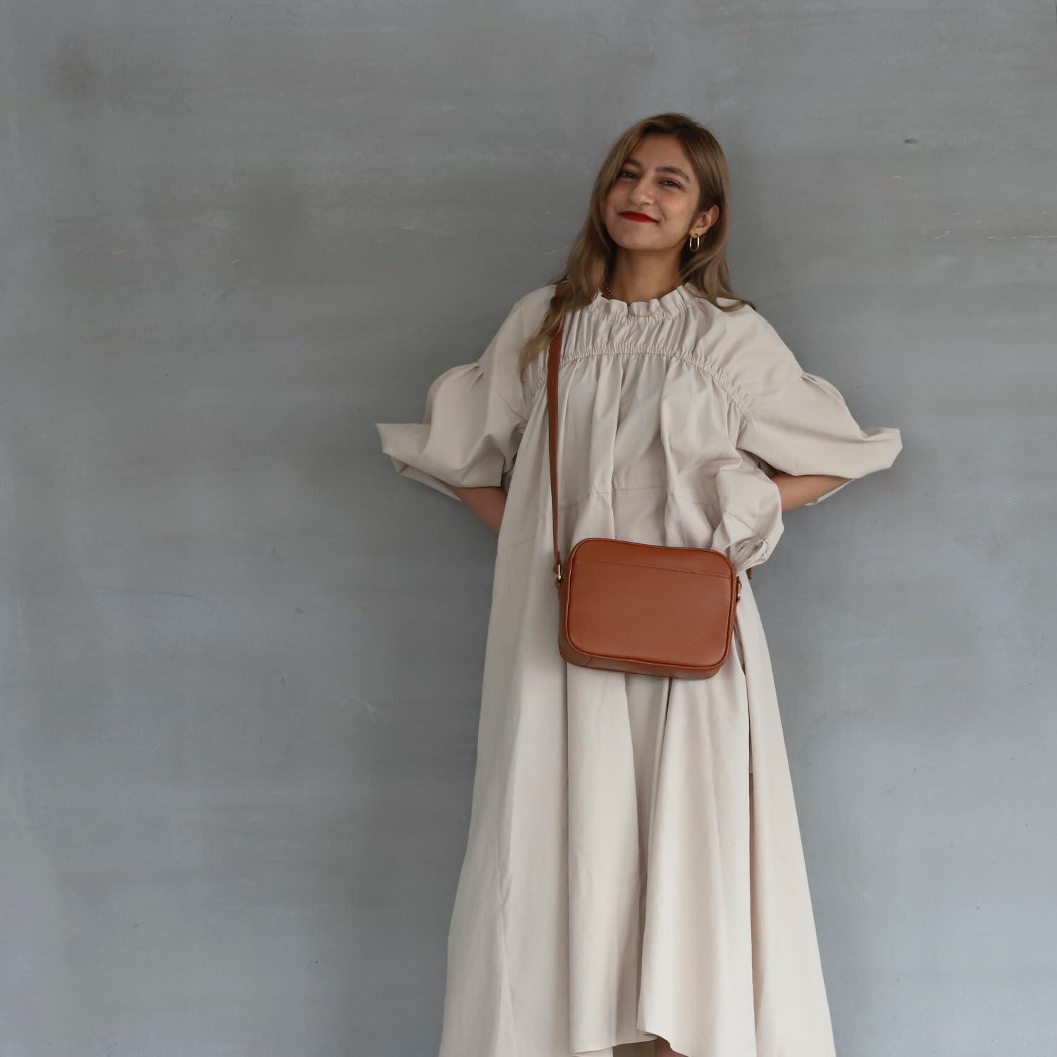 [BLUE SINCERE] ブルーシンシア ショルダーバッグ レディース 斜めがけ 本革 小さめ コンパクト 軽量 ミニ ワンショルダー バック 植物タンニン鞣し牛革 レザー / SHB10 (グレ