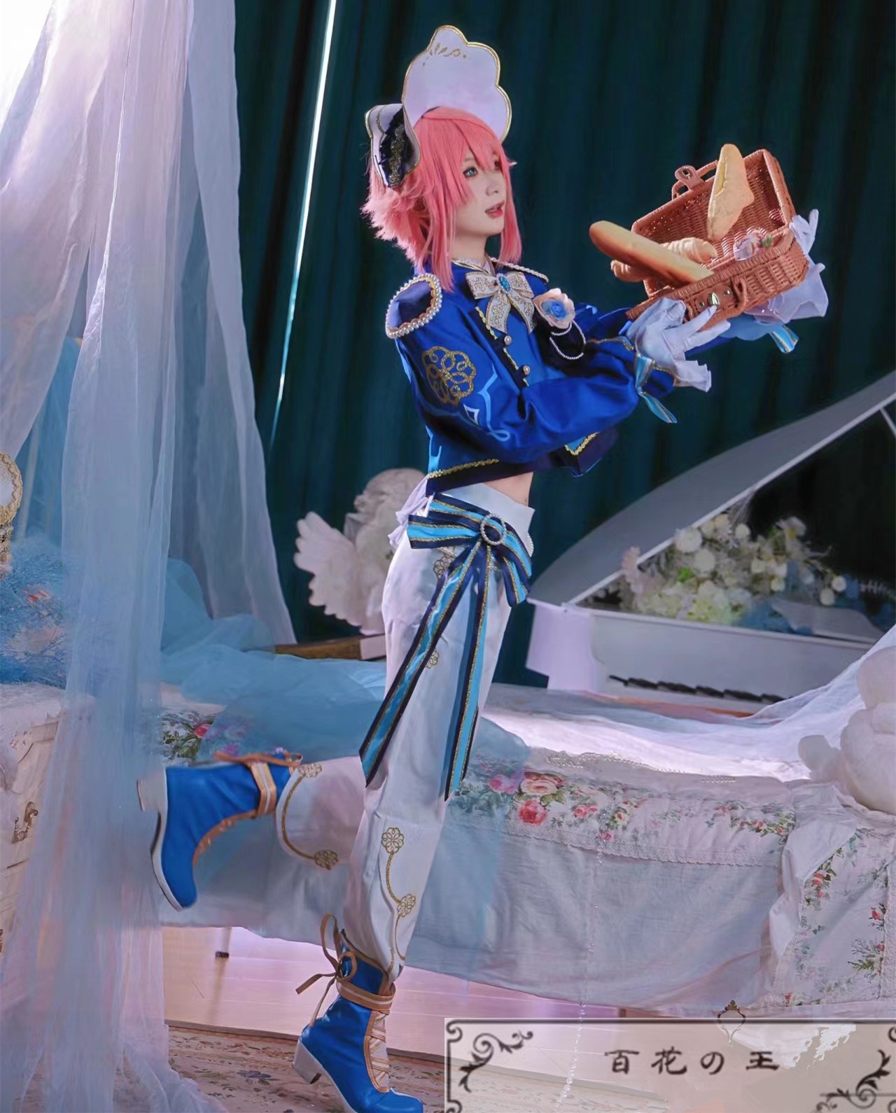 あんスタ 朱桜司 缶バッジ テーマ ブリム 朱桜司 ホワイトブリム 缶バッジ（あんスタ テーマスカウト 2022