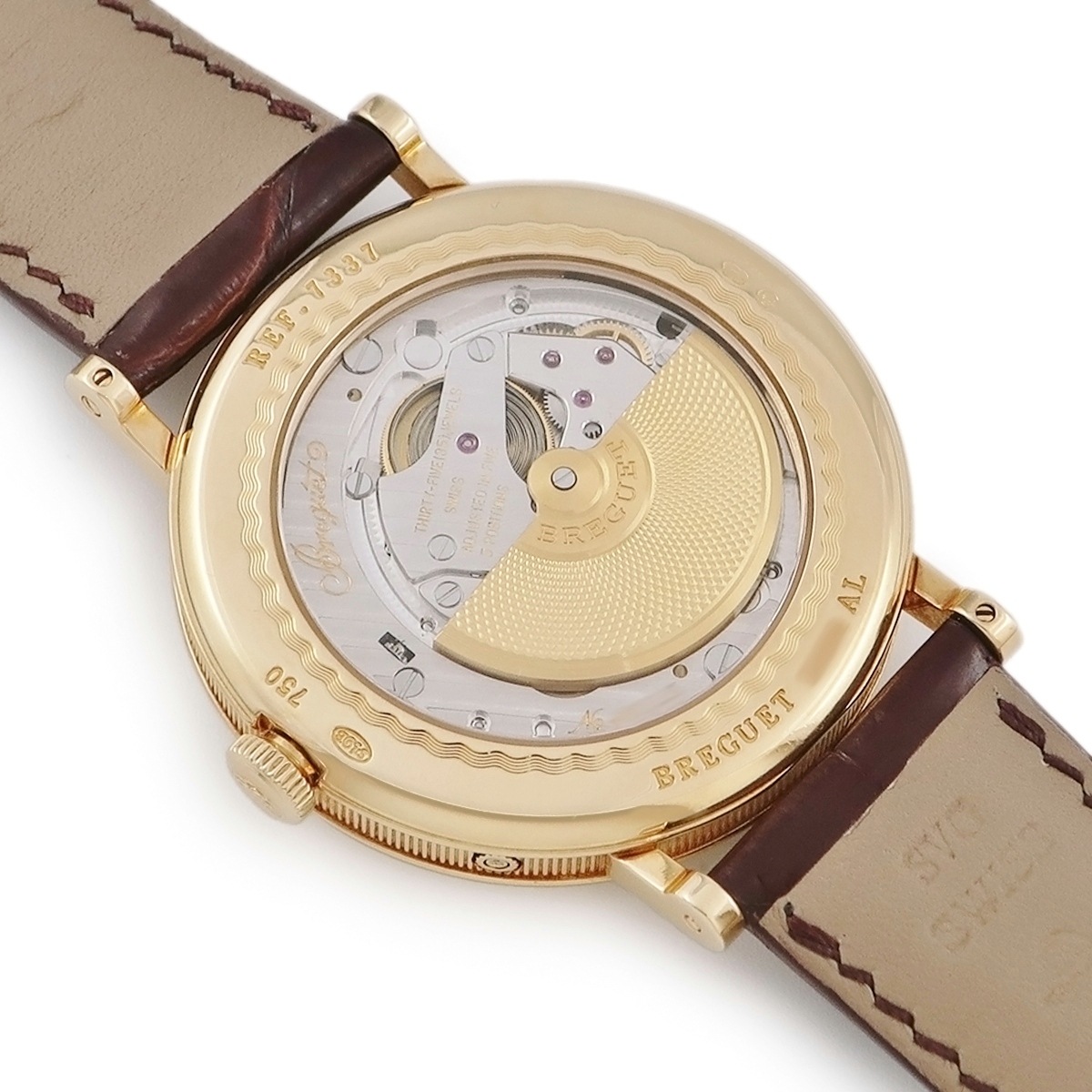 クラシック デイデイト ムーンフェイズ 7337BA/1E/9V6 自動巻き メンズ K18YG無垢 ブレゲ針 オフセンター 3年保証 クラシック デイデイト ムーンフェイズ 7337BA/1E/9V6 自動巻き メンズ K18YG無垢 ブレゲ針 オフセンター 3年保証