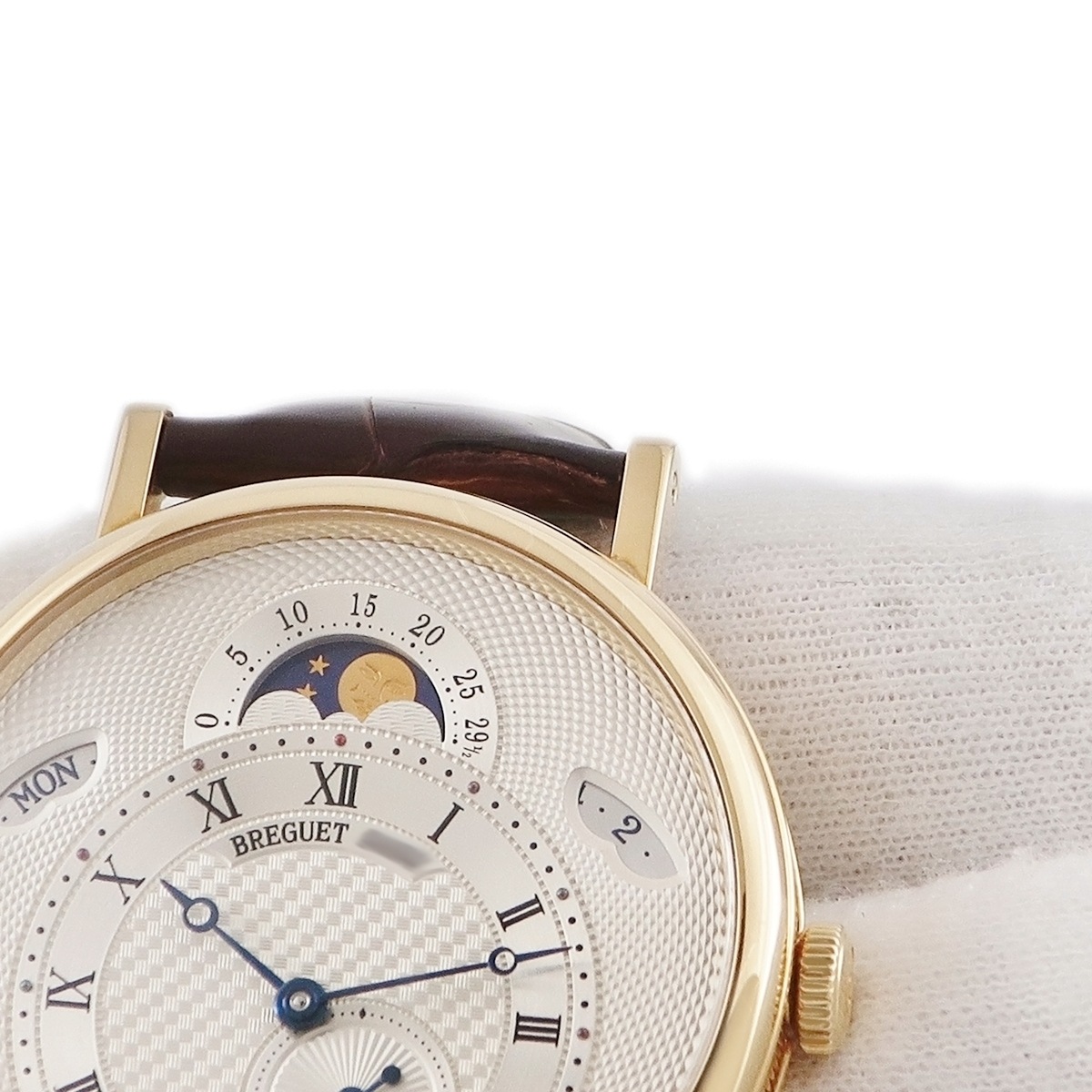 クラシック デイデイト ムーンフェイズ 7337BA/1E/9V6 自動巻き メンズ K18YG無垢 ブレゲ針 オフセンター 3年保証 クラシック デイデイト ムーンフェイズ 7337BA/1E/9V6 自動巻き メンズ K18YG無垢 ブレゲ針 オフセンター 3年保証