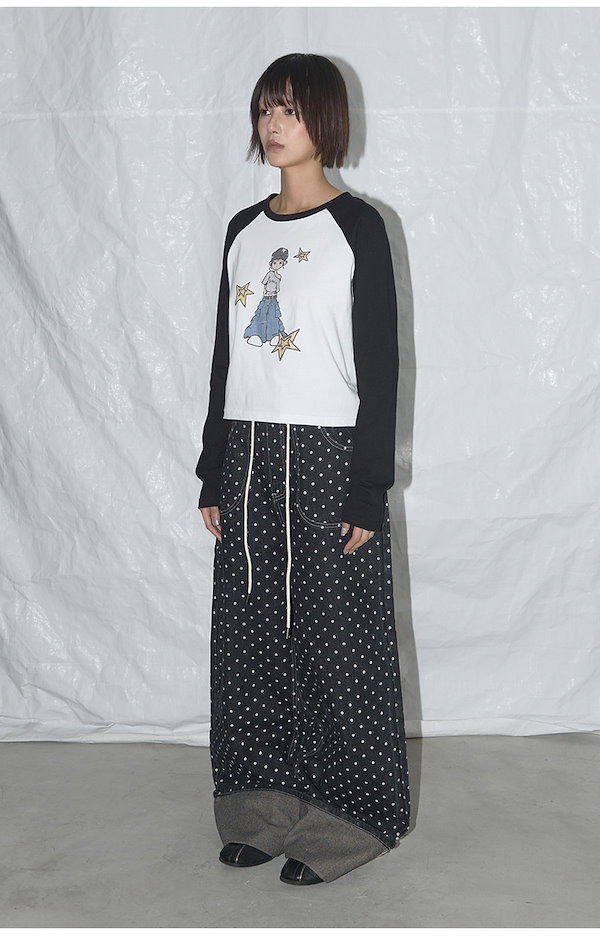 Qoo10] NASTY FANCY CLUB STRING DOT ROLL-UP P