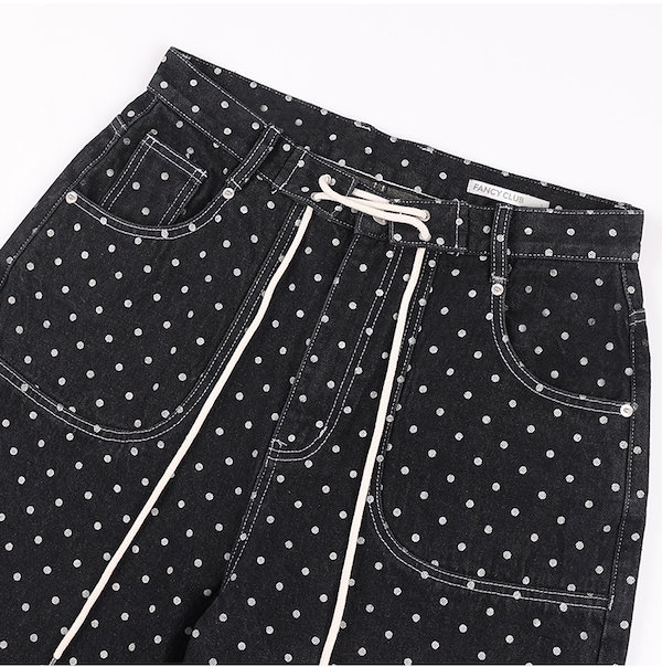 Qoo10] NASTY FANCY CLUB STRING DOT ROLL-UP P