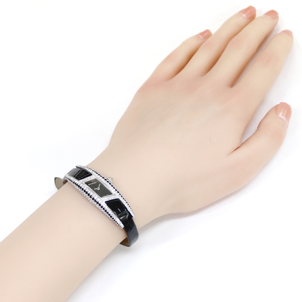 カルティエ リーブル イマリア SM 腕時計 18金 K18ホワイトゴールド クオーツ 1年保証 CARTIER 中古