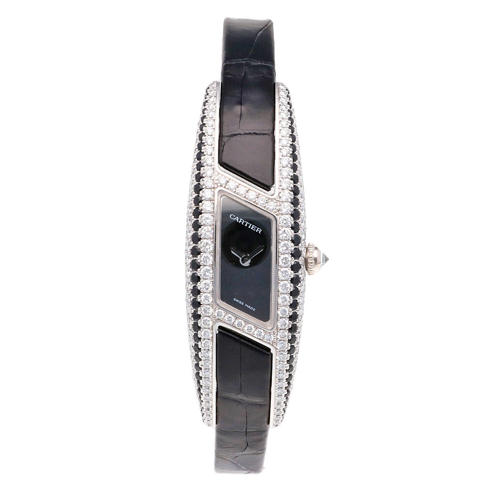 カルティエ リーブル イマリア SM 腕時計 18金 K18ホワイトゴールド クオーツ 1年保証 CARTIER 中古