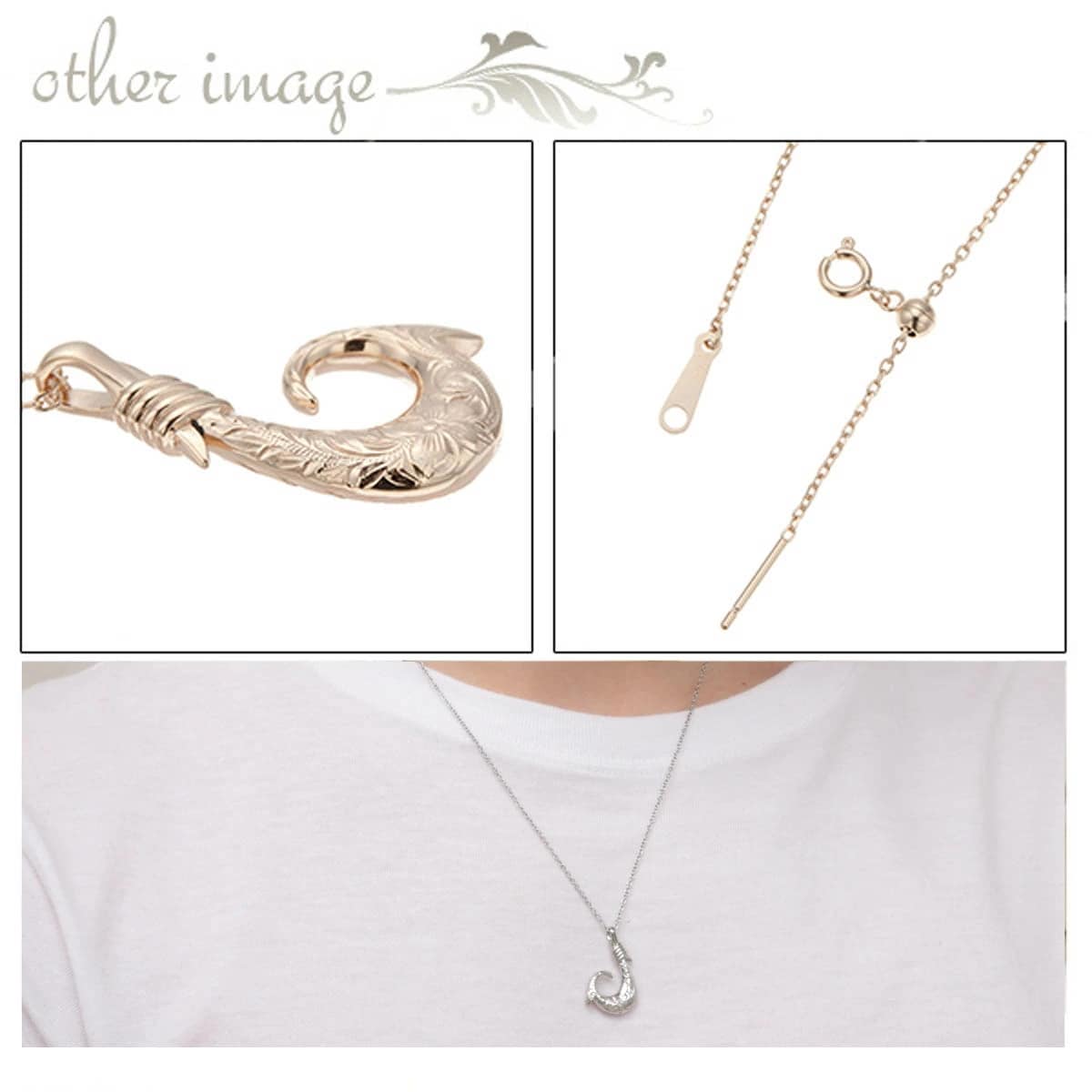 ネックレス ハワイアンジュエリー メンズ サージカルステンレス316L フィッシュフック ネックレス ハワイアンジュエリー メンズ サージカルステンレス316L フィッシュフック