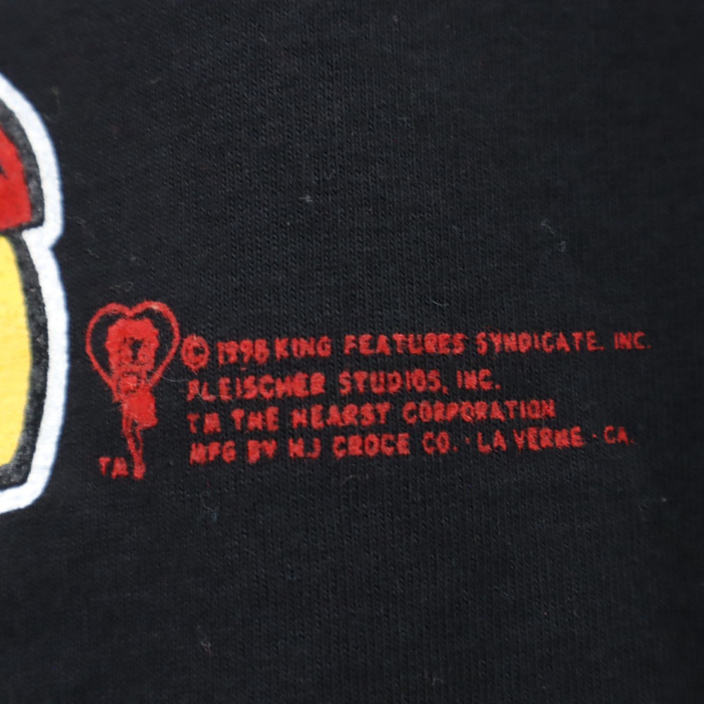 ALSTYLE APPAREL & ACTIVEWEAR 90s オールド ベティーブープ 半袖 Tシャツ L ブラック メンズ