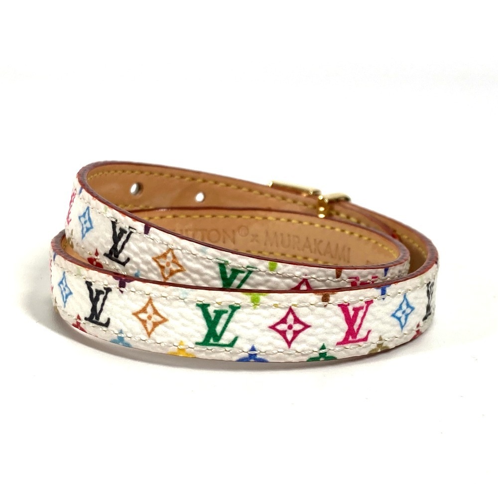 ブレスレット M8966E LV × TM ブレスレット・LV シグネチャー モノグラムマルチカラー 村上隆 2重ブレス アクセサリー モノグラムマルチカラーキャンバス ホワイト ホワイト ブレスレット M8966E LV × TM ブレスレット・LV シグネチャー モノグラムマルチカラー 村上隆 2重ブレス アクセサリー モノグラムマルチカラーキャンバス ホワイト ホワイト