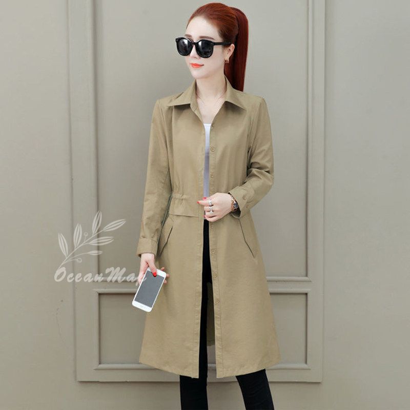 トレンチコート レディース 春 コート ベーシック トレンチコート アウター ジャケット ロング丈 スプリングコート 春秋コート スリム 着痩せ 長袖 大きいサイズ おしゃれ きれいめ 大人 上品 エ