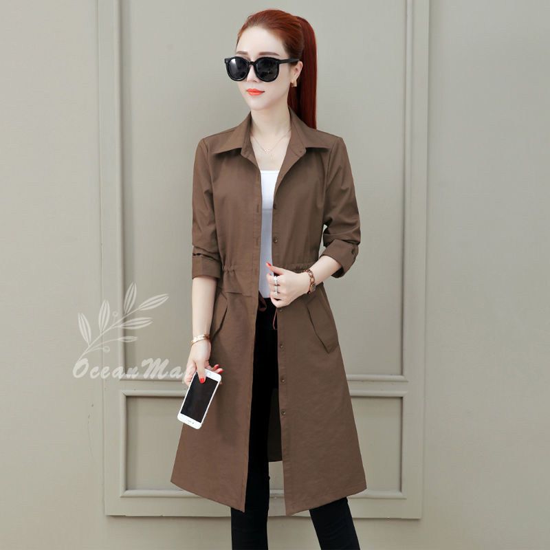 トレンチコート レディース 春 コート ベーシック トレンチコート アウター ジャケット ロング丈 スプリングコート 春秋コート スリム 着痩せ 長袖 大きいサイズ おしゃれ きれいめ 大人 上品 エ
