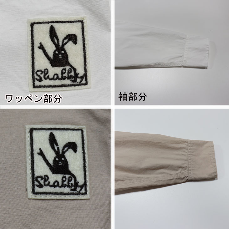 Shabby シャビー メンズ 長袖 刺繍 シャツ