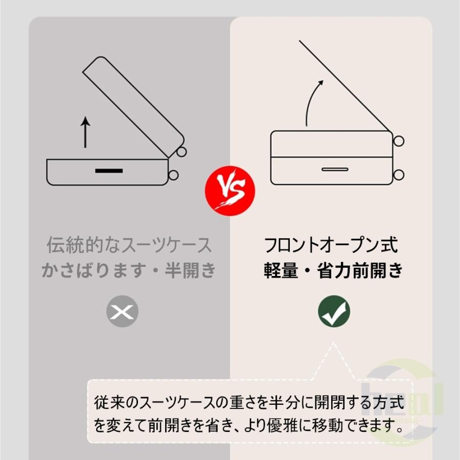 スーツケース キャリーケース 機内持ち込み 多機能スーツケース フロントオープン 前開き 超軽量 大容量 43L/69L USBポート付き 充電口 カップホルダー付き