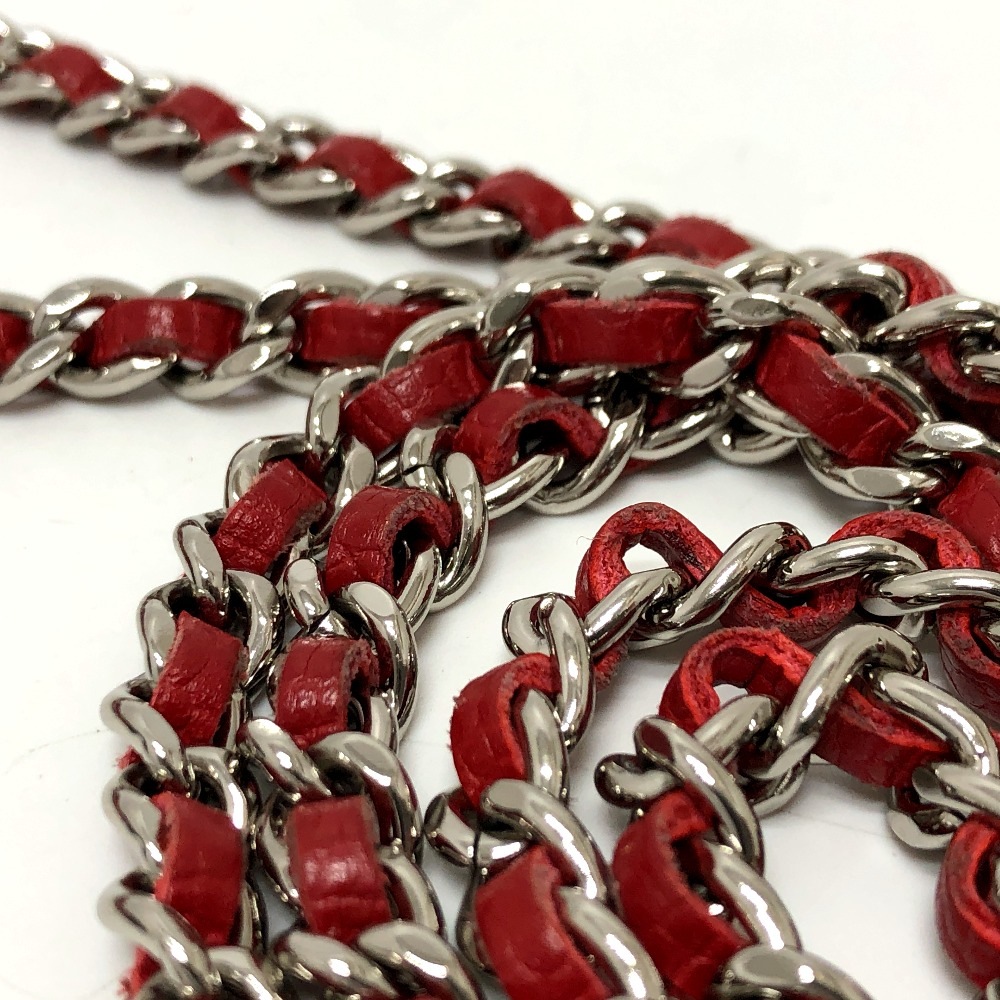 ショルダーバッグ AP0250 CC ココマーク クラシック 長財布 チェーンウォレット 斜め掛け カバン バッグ キャビアスキン レッド ショルダーバッグ AP0250 CC ココマーク クラシック 長財布 チェーンウォレット 斜め掛け カバン バッグ キャビアスキン レッド