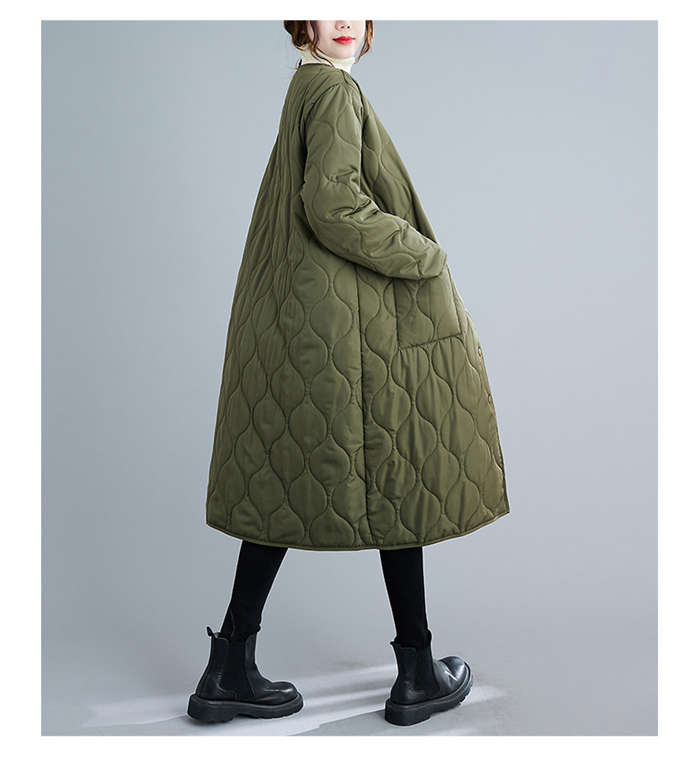 コート レディース 秋冬 キルティングコート ノーカラー コート キルティング コート スエードコート アウター 中綿 冬 秋 ビッグシルエット オーバーサイズ 大きいサイズ 無地 ゆったり シンプル