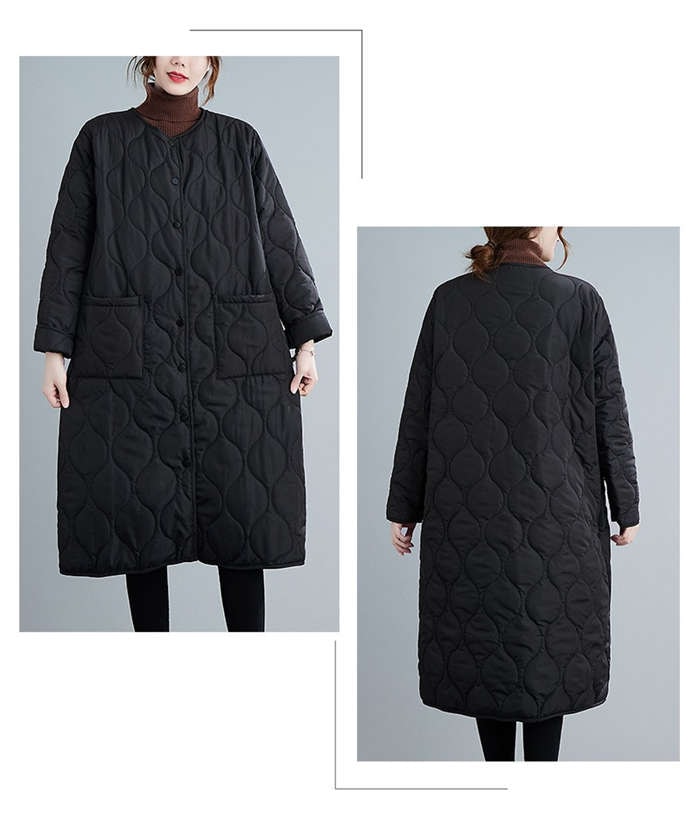 コート レディース 秋冬 キルティングコート ノーカラー コート キルティング コート スエードコート アウター 中綿 冬 秋 ビッグシルエット オーバーサイズ 大きいサイズ 無地 ゆったり シンプル
