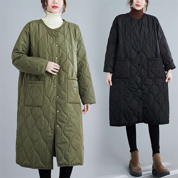 コート レディース 秋冬 キルティングコート ノーカラー コート キルティング コート スエードコート アウター 中綿 冬 秋 ビッグシルエット オーバーサイズ 大きいサイズ 無地 ゆったり シンプル