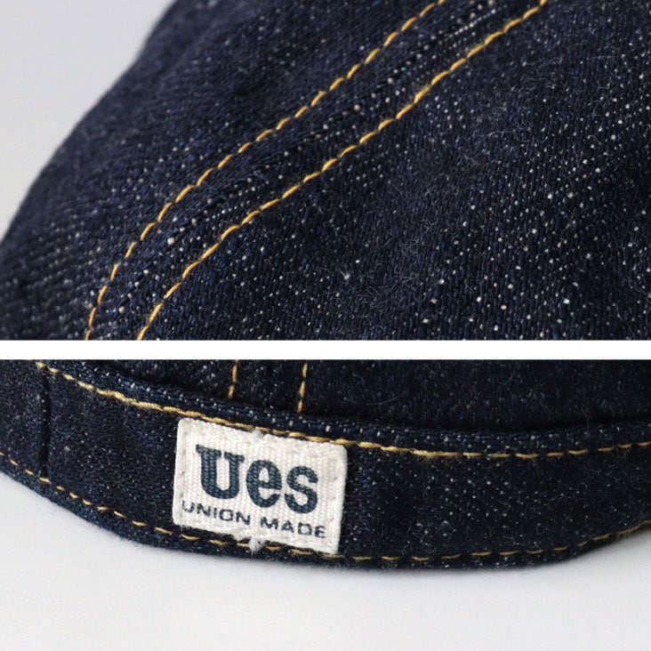 UES ウエス キャップ メカニックキャップ 帽子 ワークキャップ アメカジ カジュアル ファブリック 14.9oz アタリ 色落ち エイジング ヒッコリー デニム 綿100% コットン 82A3 UES ウエス キャップ メカニックキャップ 帽子 ワークキャップ アメカジ カジュアル ファブリック 14.9oz アタリ 色落ち エイジング ヒッコリー デニム 綿100% コットン 82A3