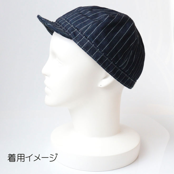 UES ウエス キャップ メカニックキャップ 帽子 ワークキャップ アメカジ カジュアル ファブリック 14.9oz アタリ 色落ち エイジング ヒッコリー デニム 綿100% コットン 82A3 UES ウエス キャップ メカニックキャップ 帽子 ワークキャップ アメカジ カジュアル ファブリック 14.9oz アタリ 色落ち エイジング ヒッコリー デニム 綿100% コットン 82A3